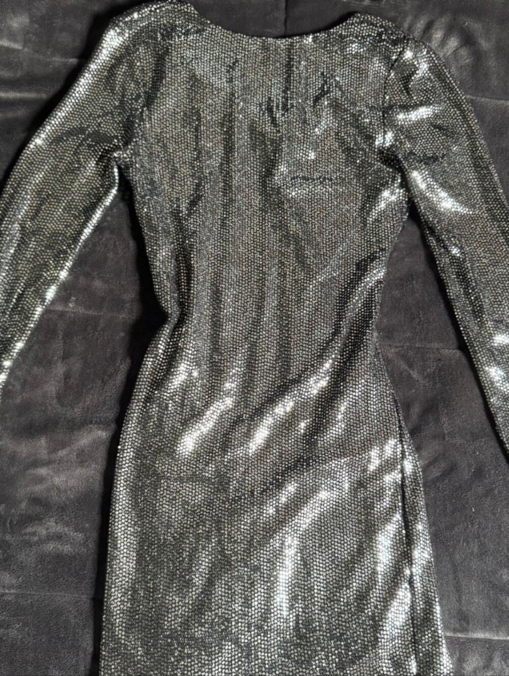 Circus NY by Sam Edelman CLASSY ALEXI MIRROR DRESS/Silver Sequin Womens Size M